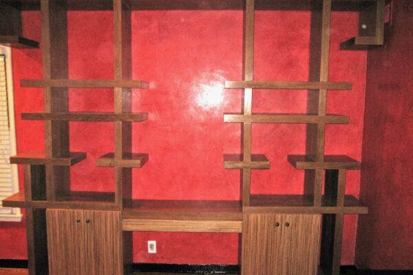 Finished Wall Asian Cabinet