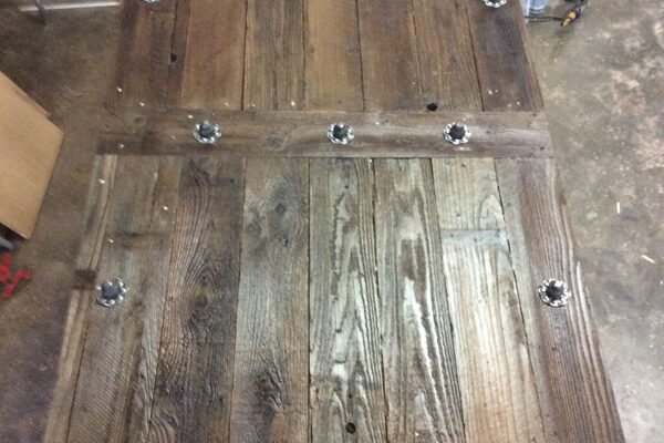 Reclaimed Wood On The Door